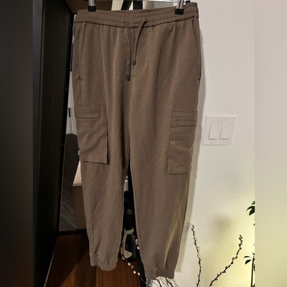 Musinsa EASY ELASTIC WAIST CARGO JOGGER SLACKS Dusty Beige - Picture 1 of 7